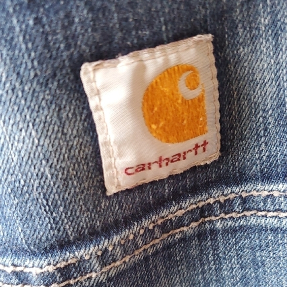 Carhartt Blue Straight Jeans with Classic Denim Style - Picture 8 of 12